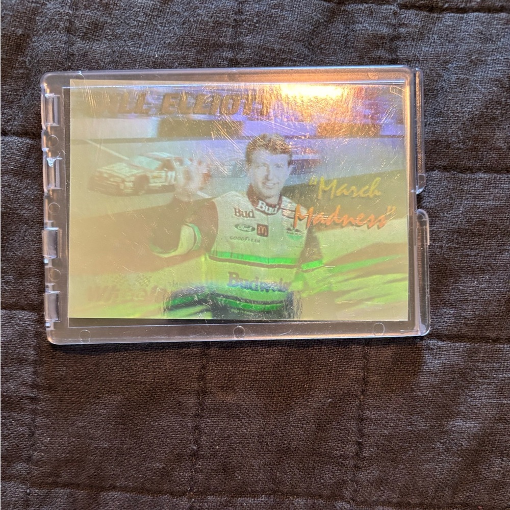 1992 Wheels Racing Bill Elliott March Madness Silver Series Holographic Card